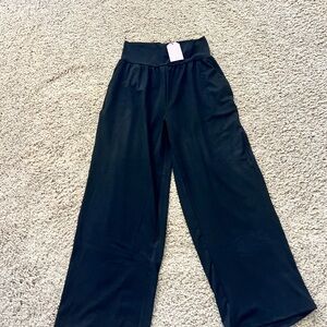 Black Wide-Leg Pants
